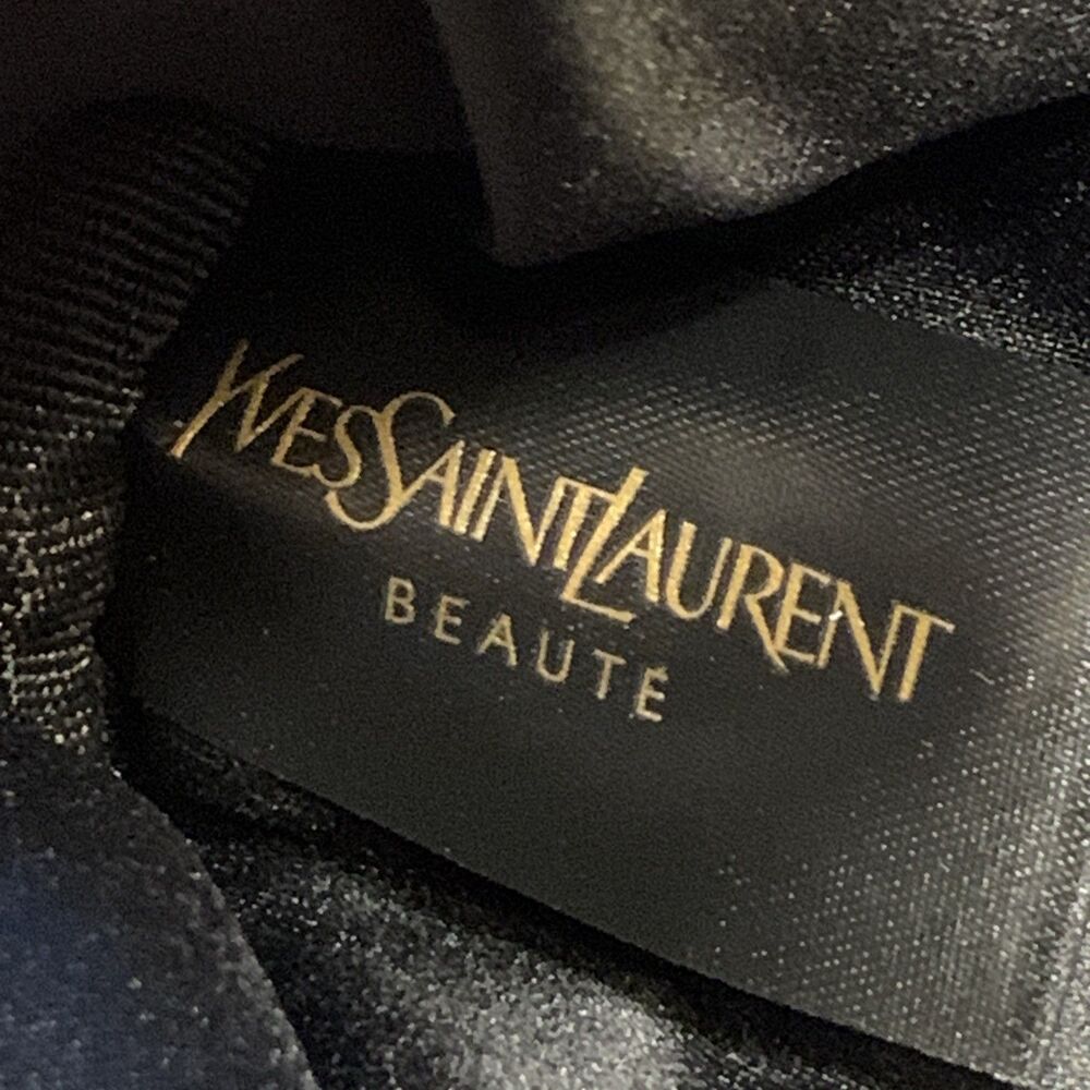 YSL  Black Cushion Cosmetic Bag &Pink Lip Mirror Mascara &lippie Set - Picture 10 of 13
